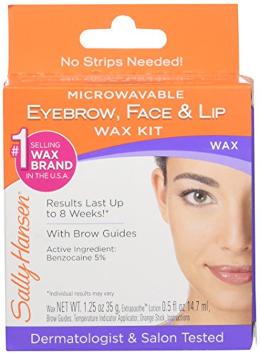 Sally Hansen 5001 Eyebrow, Face, Lip Stripless Face Wax Kit, Pack Of 1