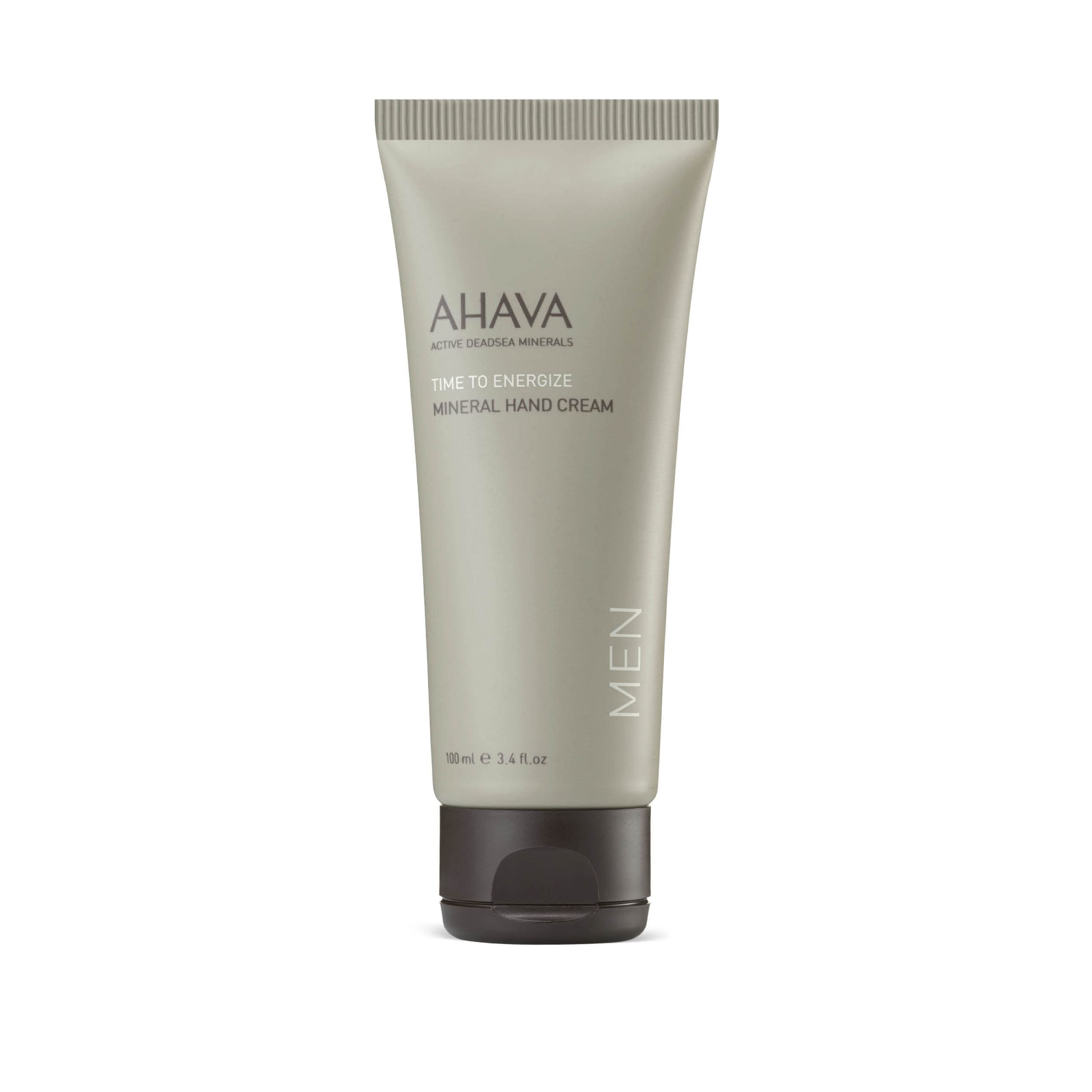 AHAVA Men's Mineral Hand Cream - Nourishing & Fast-Absorbing, Smoothes & Relieves Hands, Prevents Dryness, enriched with G-Force