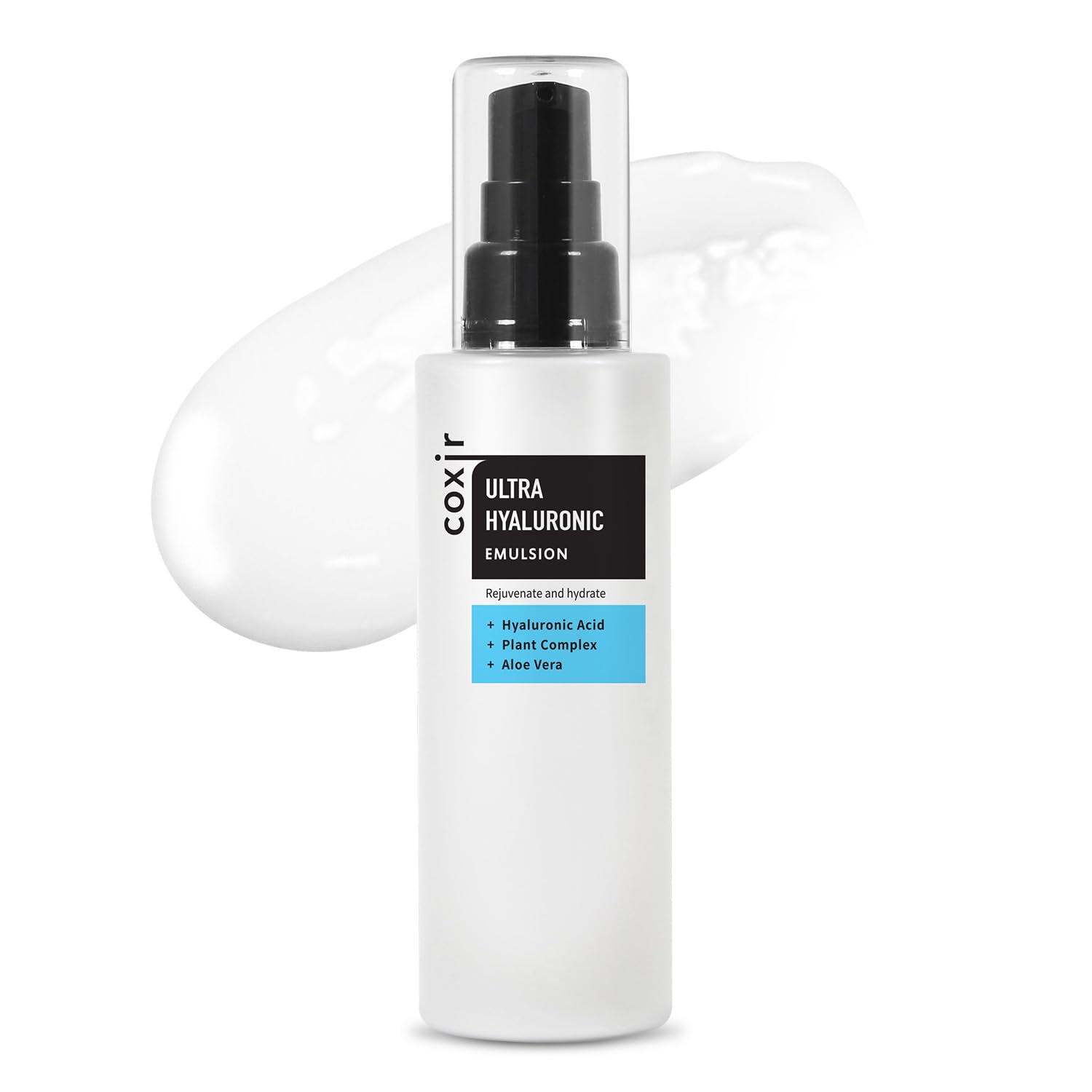 coxir ULTRA HYALURONIC EMULSION l Lightweight Korean Daily Face Moisturizer for Dry, Dehydrated Skin l Long-Lasting Hydration wi
