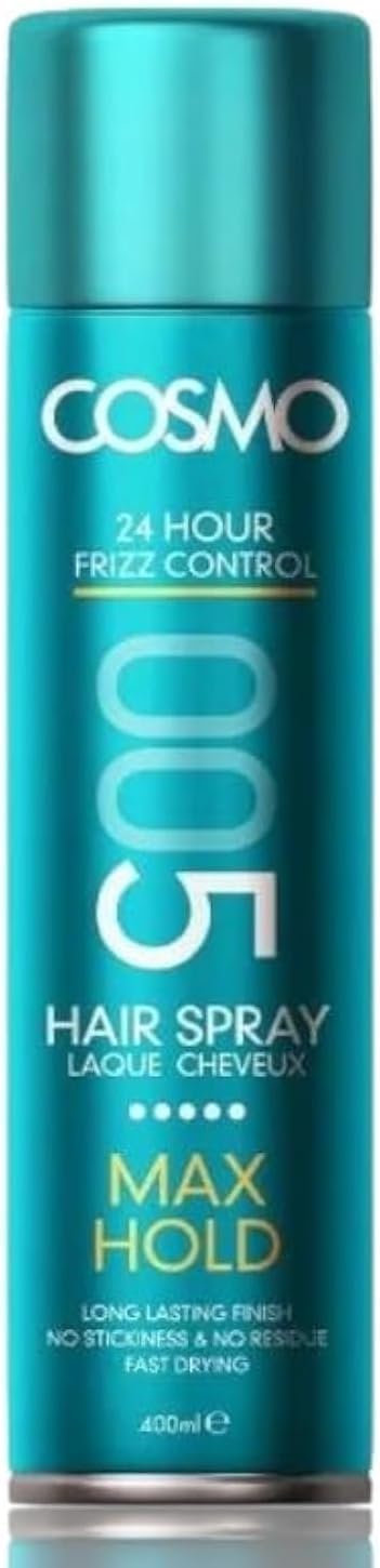 CD COSMO DESIGNS Hair Spray Max & Hold 005 | 24 Hour Frizz Control with Aloe Vera and Vitamin E for Nourishment and Hair Health 