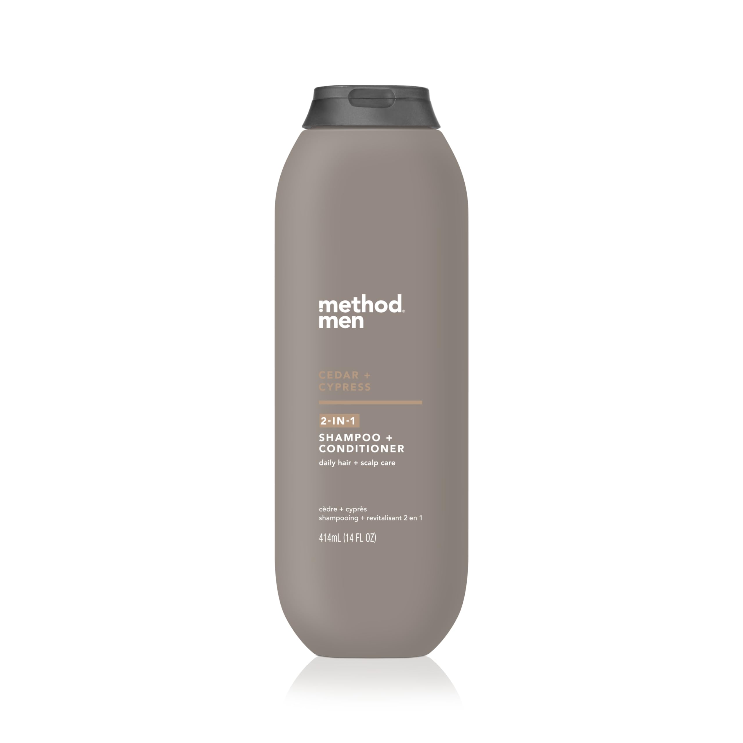 Method Men 2-In-1 Shampoo And Conditioner, Cedar And Cypress, Paraben And Phthalate Free, 14 Fl Oz, 1 Ct