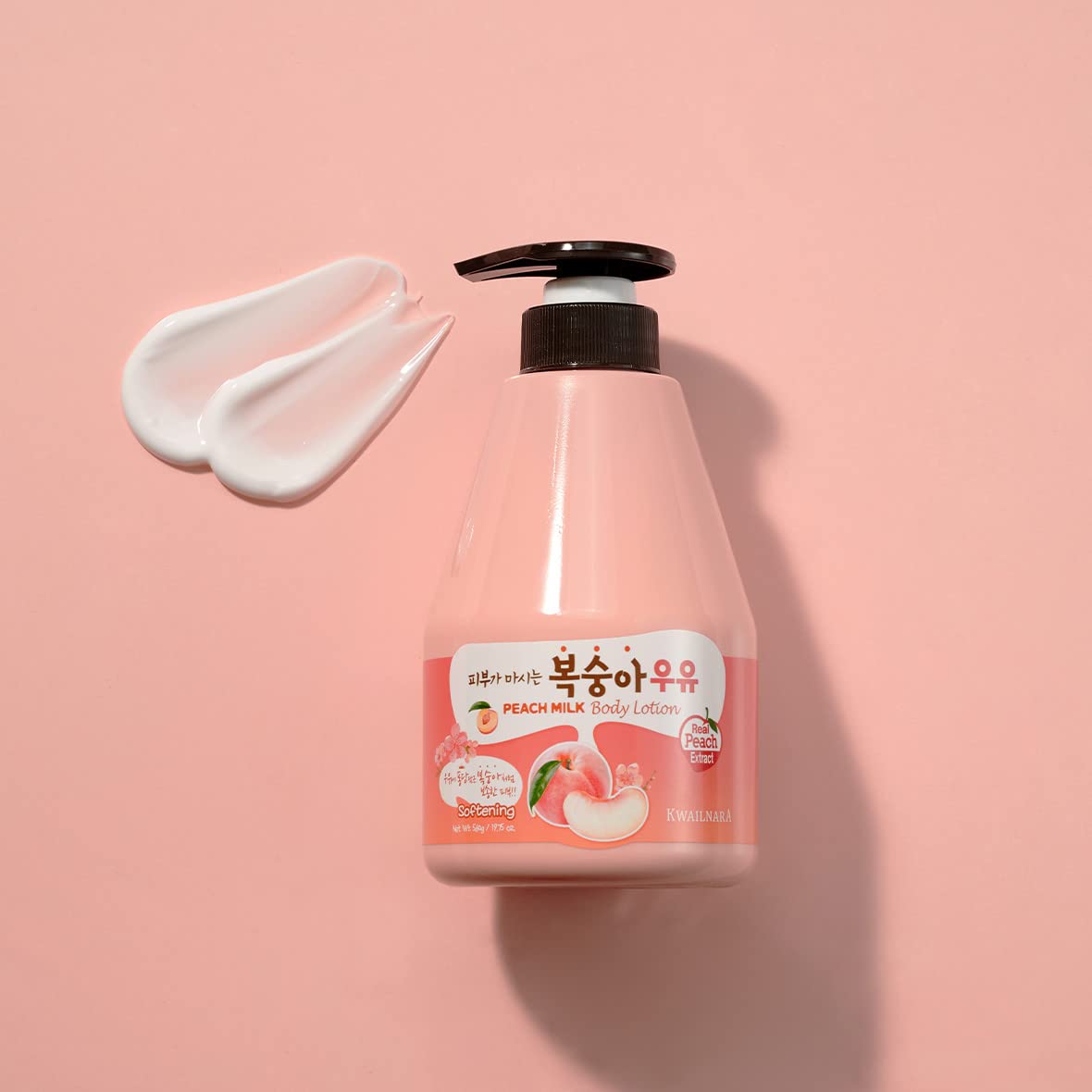 Welcos Kwailnara Milk Body Lotion 560 G / 19.75 Oz. (Peach Milk)