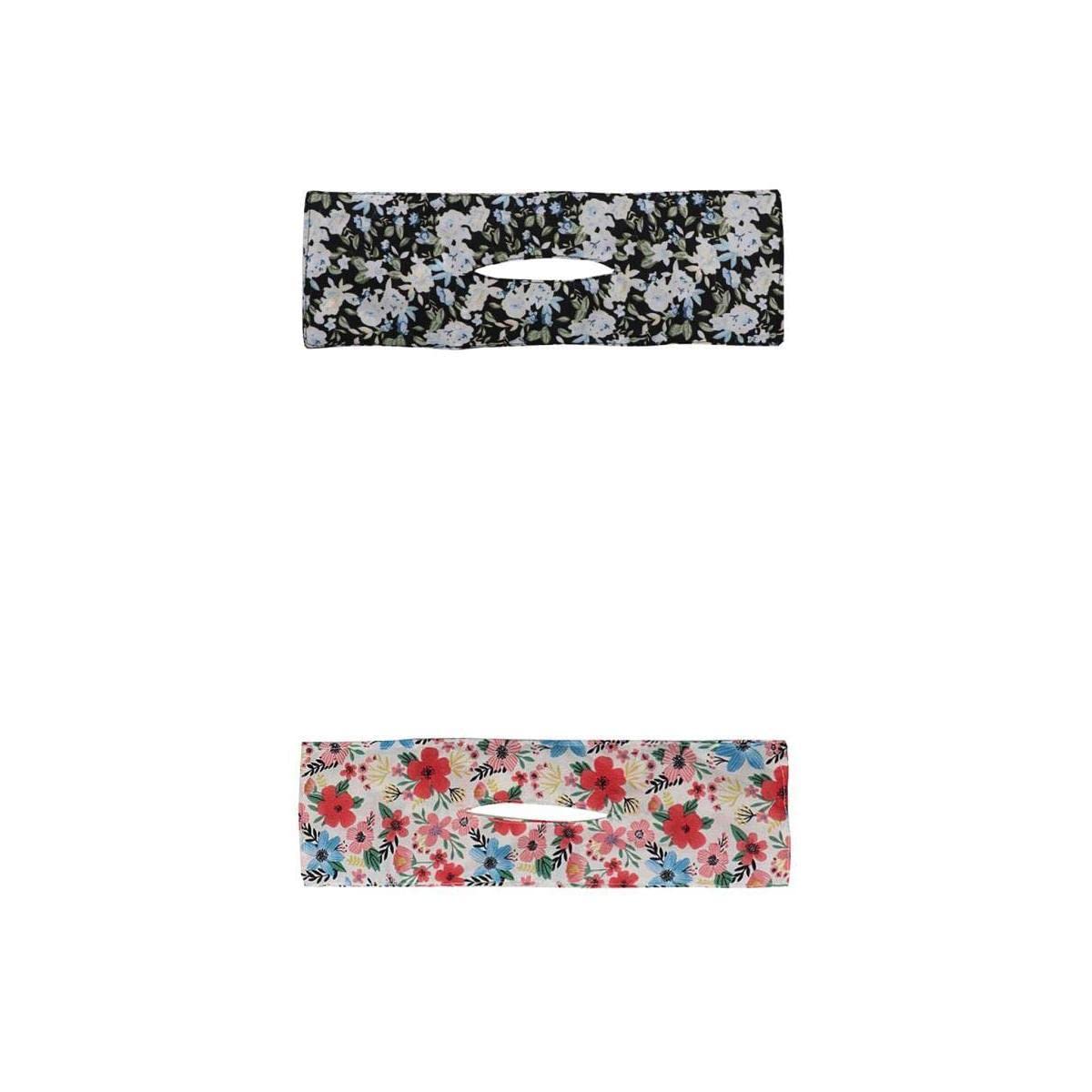 Heavenglow 2 Pack Deft Bun Fashion Hair Bands Women Summer Knotted Wire Headband Print|2 Piece Hair Bands|Rollers & Curlers