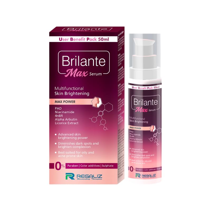 Regaliz Brilante Max Serum | Multifunctional Skin Brightening & Radiance Booster | Targets Dark Spots, Uneven Skin Tone, And Dul