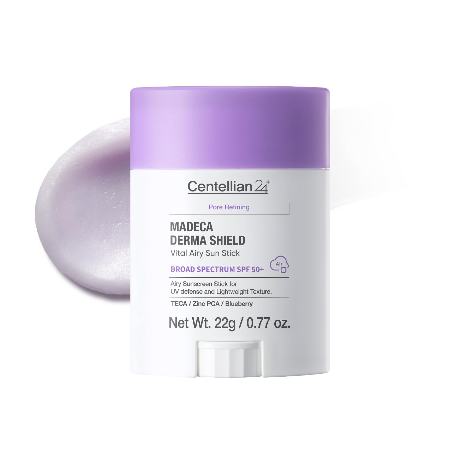 CENTELLIAN 24 Madeca Derma Shield Vital Airy Sun Stick Broad Spectrum SPF50+ 0.77 fl oz - Sebum Control Primer Matte Sunscreen S