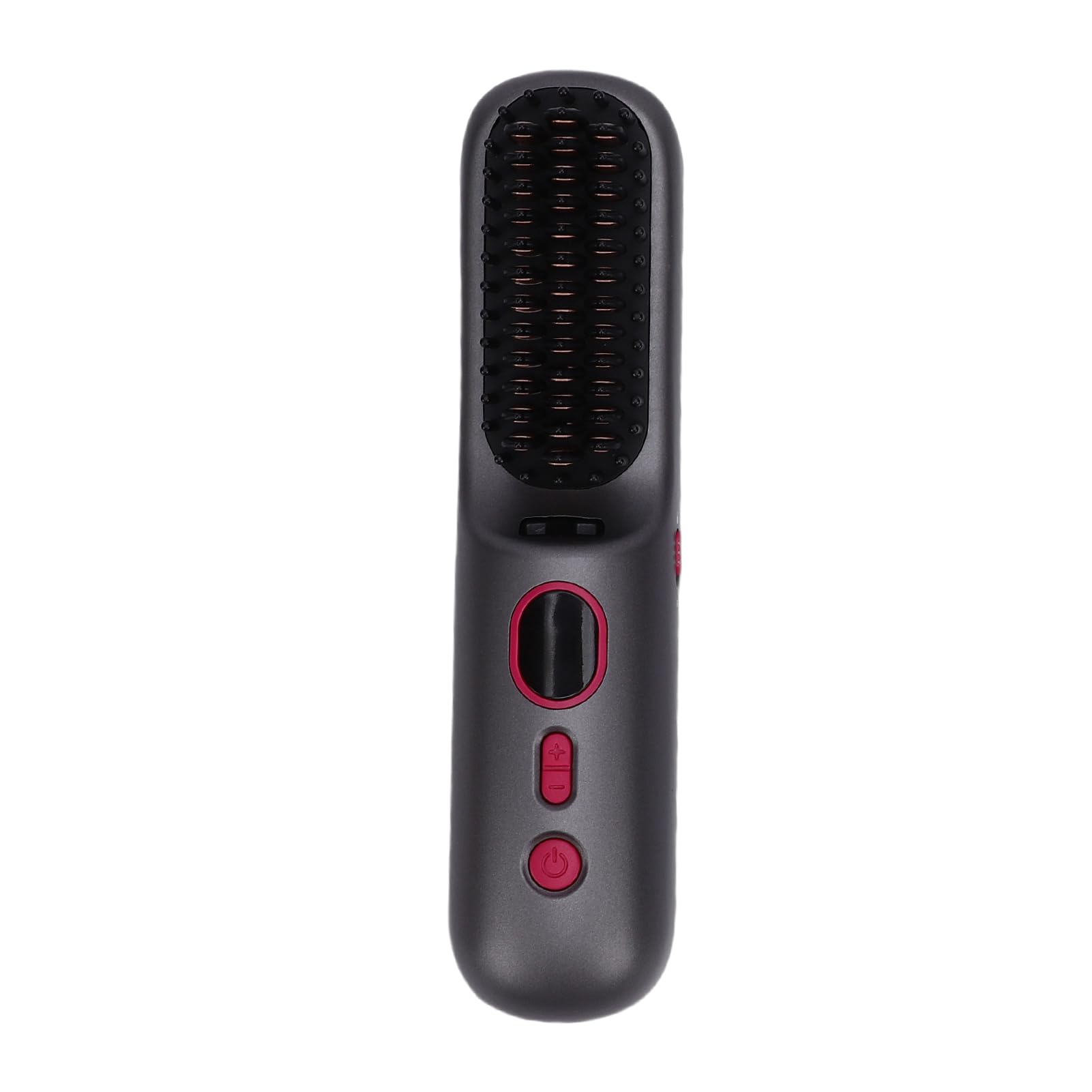 YUYTE Cordless Hair Straightening Comb, Portable Ionic Hair Straightener with Far Infrared and 5D Curved Teeth, 4 Temp Settings 