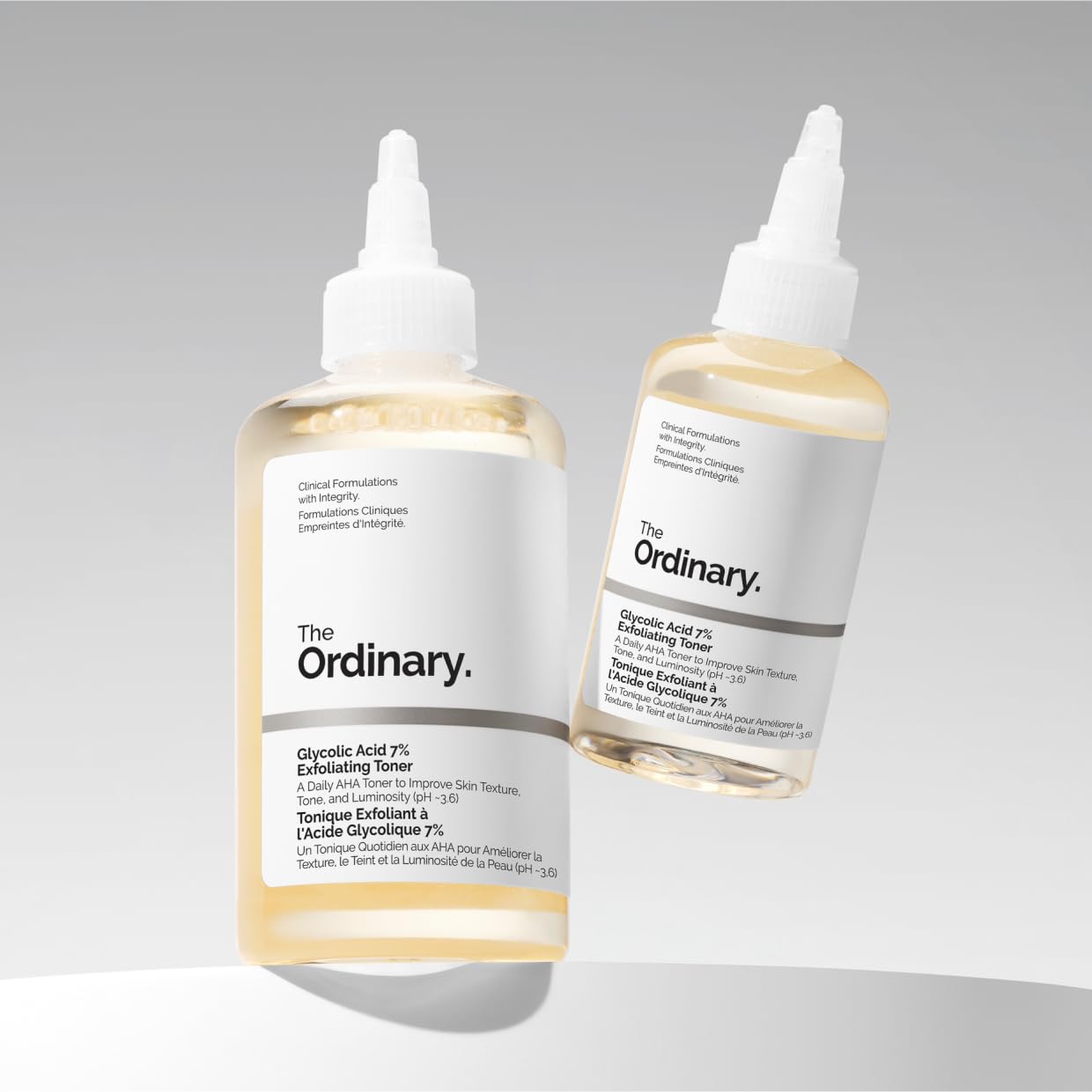 The Ordinary Glycolic Acid 7% Exfoliating Toner, Brightening And Smoothing Daily Toner For More Even-Looking Skin Tone, 3.4 Fl O