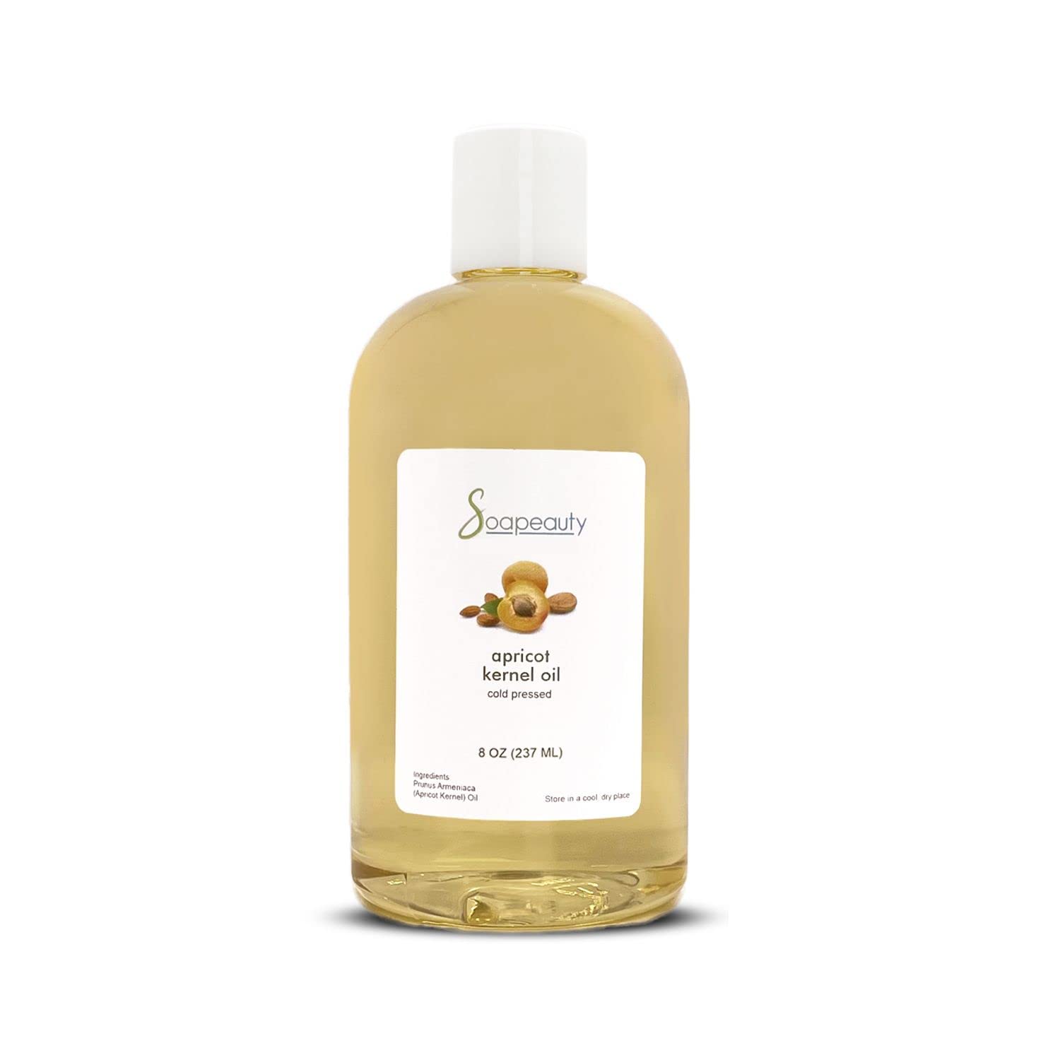 Soapeauty Apricot Kernel Oil Cold Pressed 100% Pure Natural Apricot Oil For Skin, Face, Hair Carrier For Essential Oils, Massage