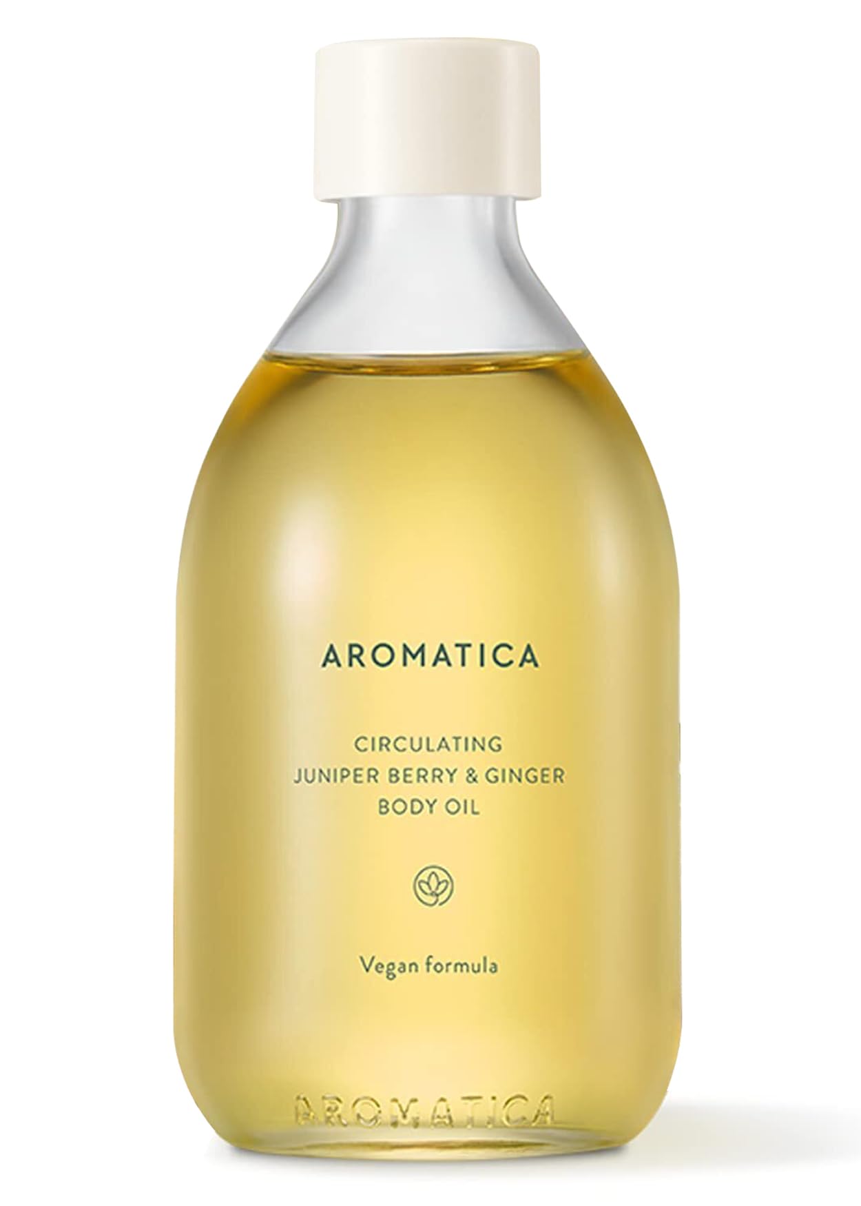 Aromatica Circulating Body Oil Juniper Berry & Ginger - 100Ml / 3.38 Fl. Oz. - Aromatherapy Massage Oil | Scented Body Oil After