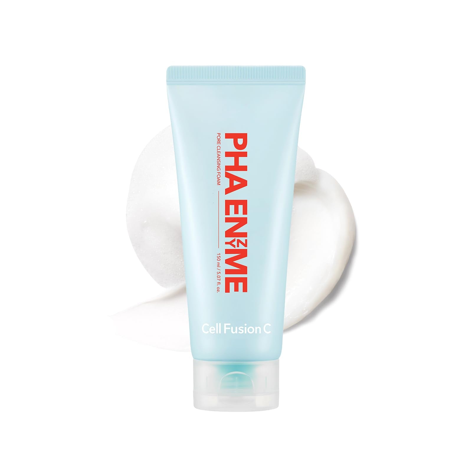 Cell Fusion C PHA Enzyme Pore Cleansing Foam  Face Wash for Acneprone Skin, Blackheads & Clogged Pores, TOTARAXIN & Papain Enz