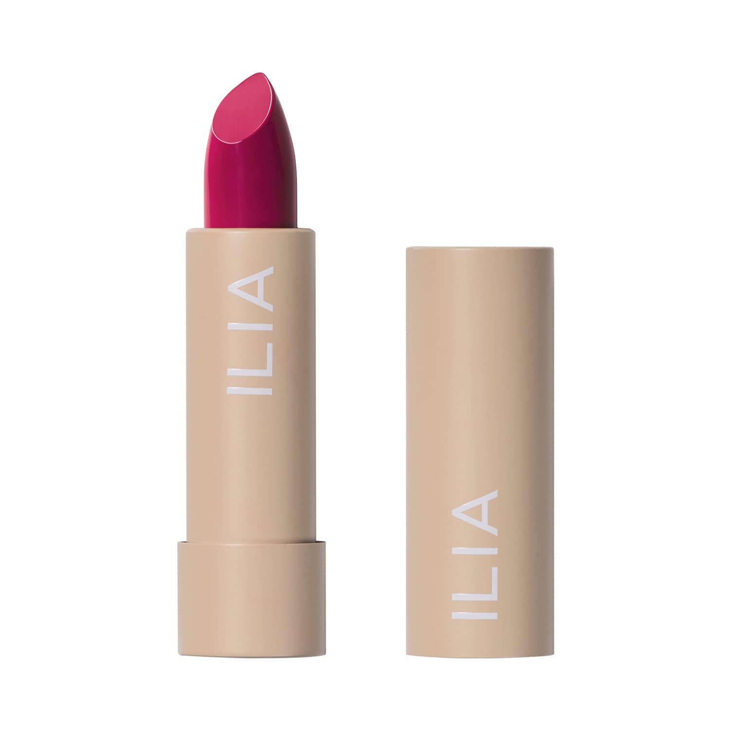 ILIA - Color Block Lipstick | Non-Toxic, Vegan, Cruelty-Free, Hydrating + Long Lasting, No Budge Color with Full Coverage (Knock