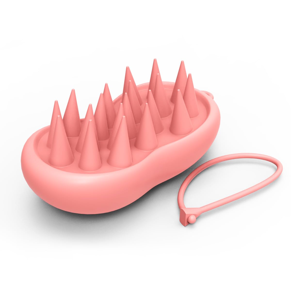 YalsFTY Silicone Scalp Massager Shampoo Brush  Ergonomic, Waterproof Scalp Scrubber for Hair Growth & Dandruff Removal  Ideal 
