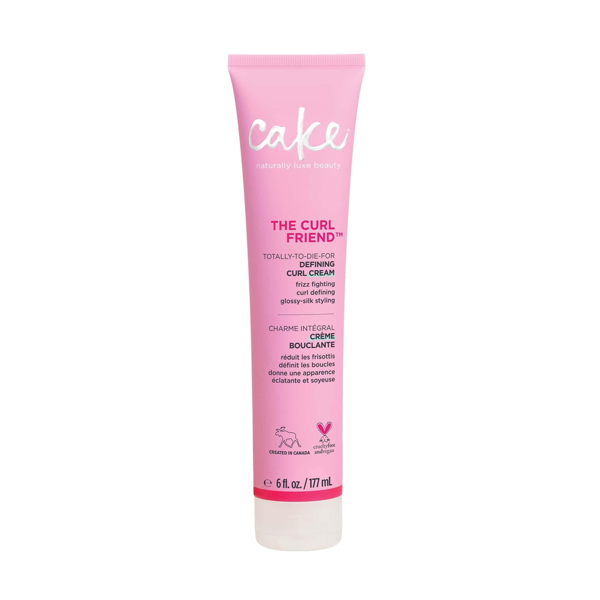 Cake Beauty Curl Defining Cream - Moisturizes & Defines Curls, 6 Fl Oz, Pink, Model MA00263