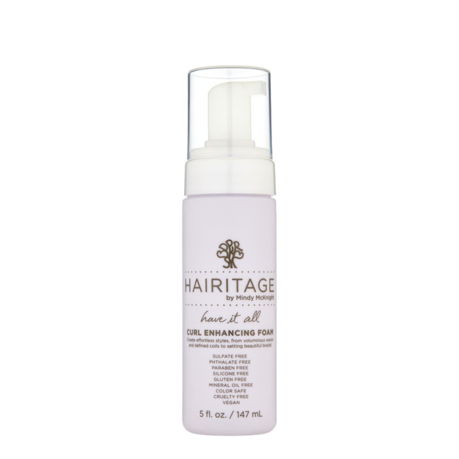 Hairitage Curl Enhancing Foam Mousse with Quinoa + Rice Protein for Frizz Control + Moisture  Lightweight Formula  Leaves Hair