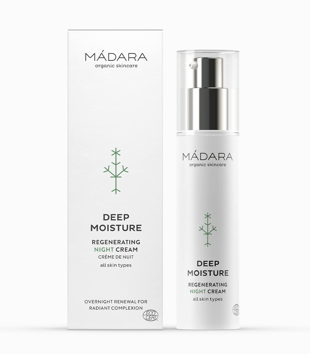 M  DARA Organic Skincare | Deep Moisture Regenerating Night Cream - 1.69oz, Rich texture, Easily absorbing, With Antioxidants an