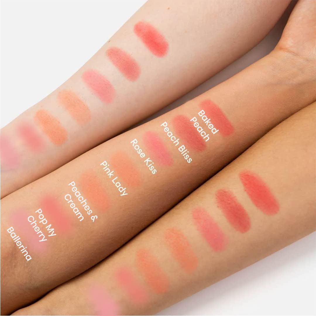 Revolution Beauty, Blusher Reloaded, Pressed Powder Face Blusher, Highly Pigmented & Long Lasting Formula, Peach Bliss, 0.26 Oz.
