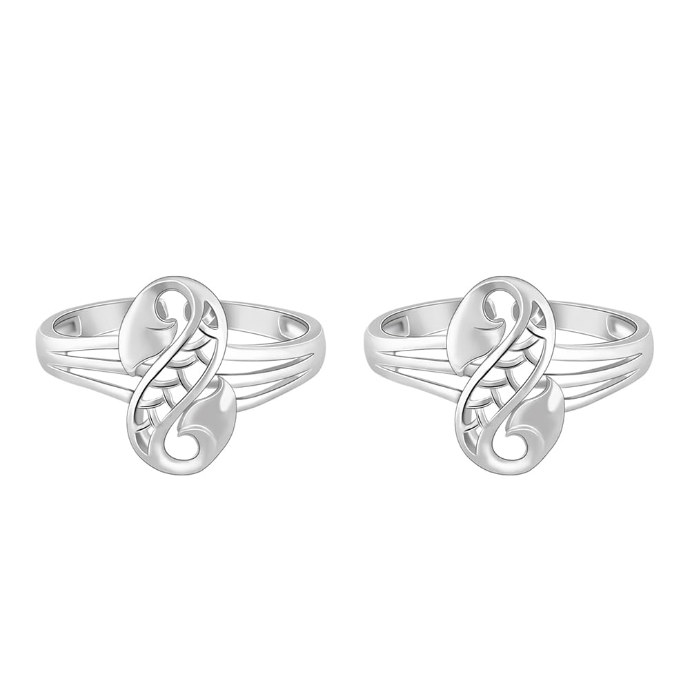 Giva 925 Silver Swaya Toe Rings| Toe Rings For Women And Girls | With Certificate Of Authenticity And 925 Stamp | 6 Month Warran