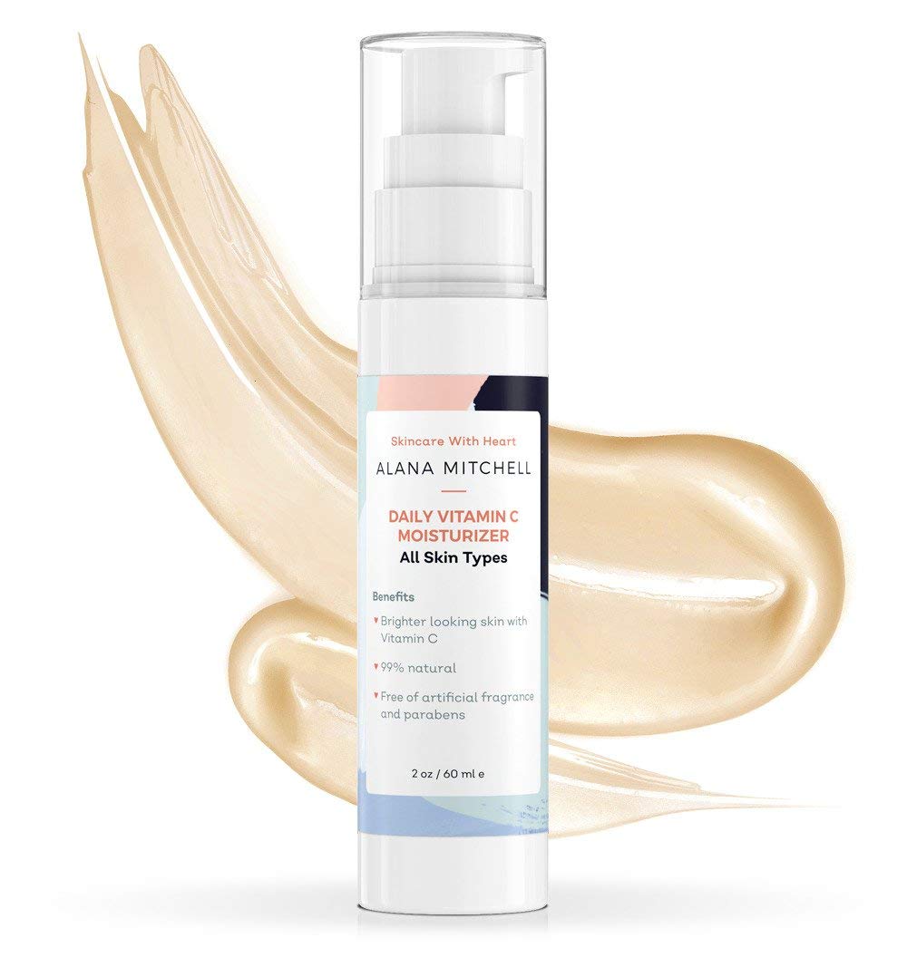 Alana Mitchell Daily Vitamin C Serum for Face - Hydrating Face Moisturizer for Women & Men - Anti Aging Face Serum w/Natural Ing