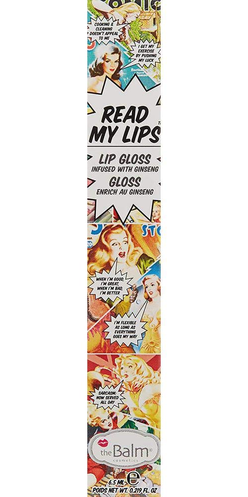 theBalm Read My Lips Lip Gloss, Wow! Highly-Pigmented, Ultra Moisturizing
