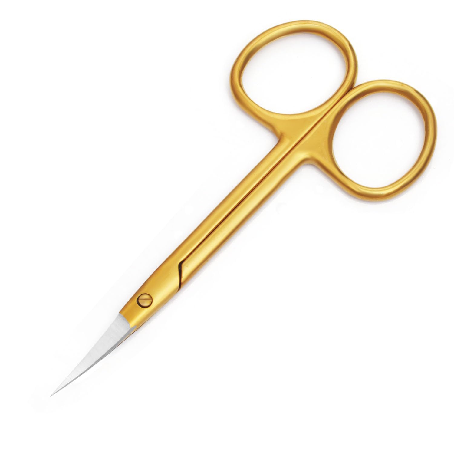 Motanar Cuticle Nail Scissors - Stainless Steel Precision Manicure Scissor - Extra Pointed Straight Curved Fingernail Scissor (G