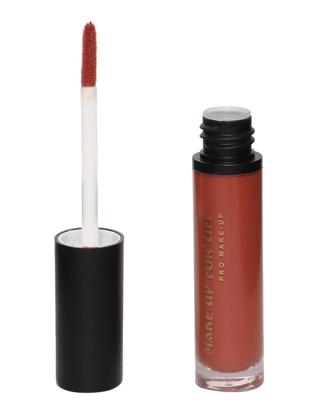 Make Up For Life 12 Hr Liquid Lip Gloss115, Pink Brown, 5 G