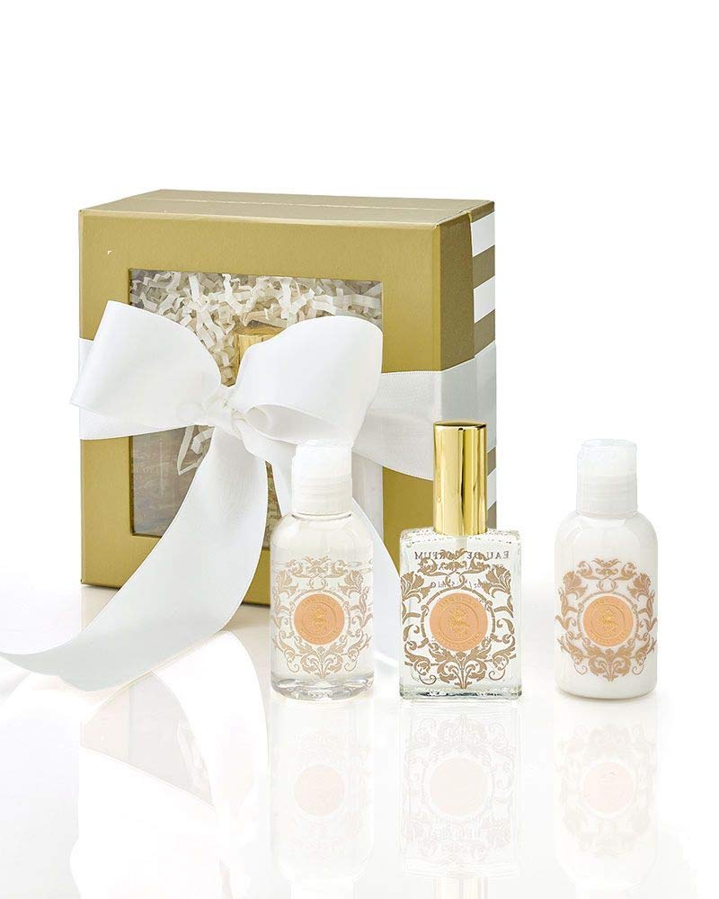 Shelley Kyle Sorella Mini Gift Set, Includes Travel Size Perfume, Lotion, And Shower Gel, Packaged in Beautiful Cream and Gold G