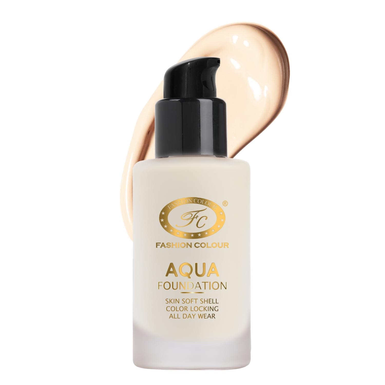 Fashion Colour Aqua Liquid Foundation | Color Locking Smooth & Delicate Texture | 12 Hours Stay | | Blemish Free & Blendable Fou