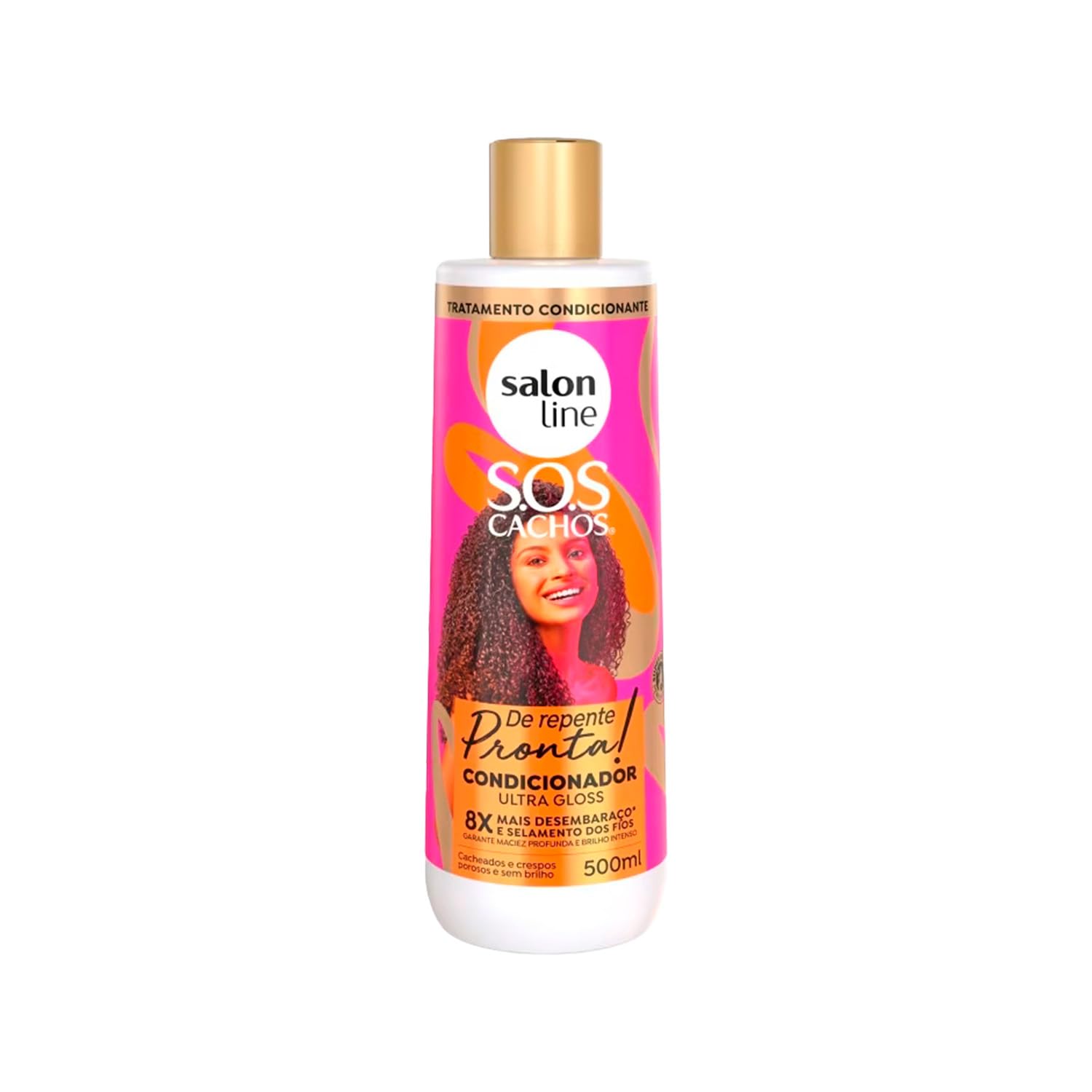 Salon Line - Linha SOS Cachos (De Repente Pronta) - Condicionador Ultra Gloss 500 Ml - (SOS Curls (Suddenly Ready) - Ultra Gloss
