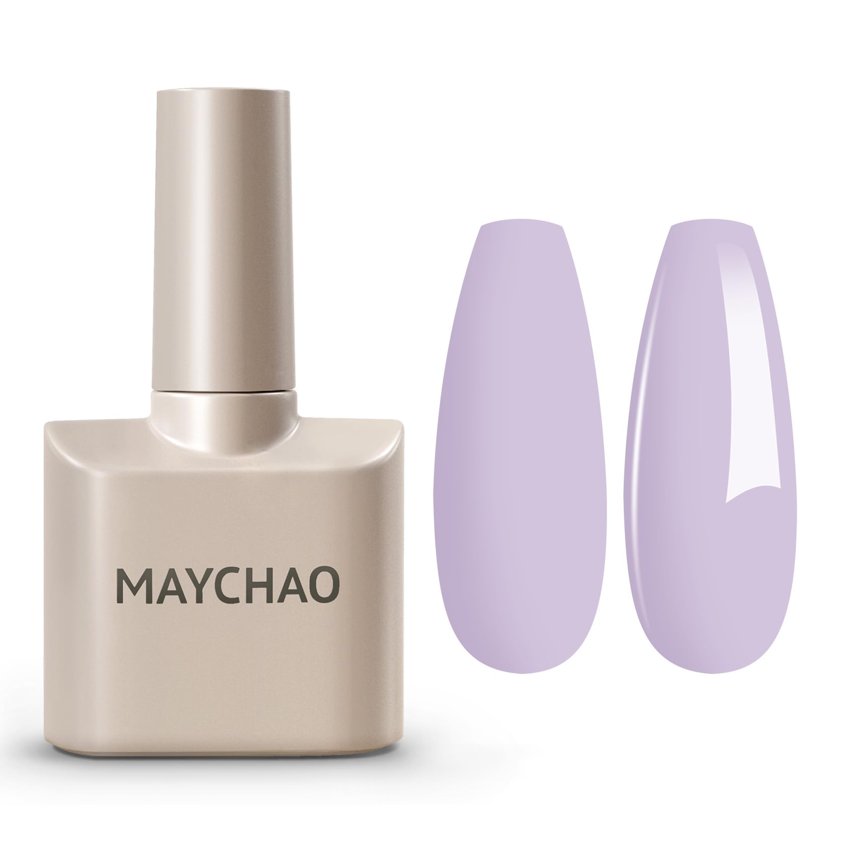 MAYCHAO 15ML Lilac Purple Gel Nail Polish 1Pc Gentle Purple Gel Polish Soak Off UV LED Nail Lamp Curing Nail Polish Gel for Nail