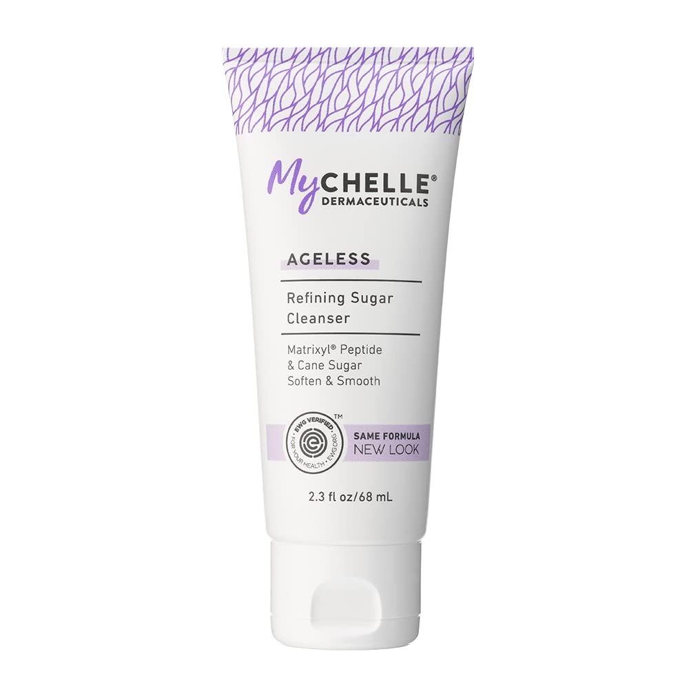 MyCHELLE Dermaceuticals Refining Sugar Cleanser, 2.3 Fl Oz - Skin & Facial Cleanser with Matrixyl Peptide & Cane Sugar to Soften