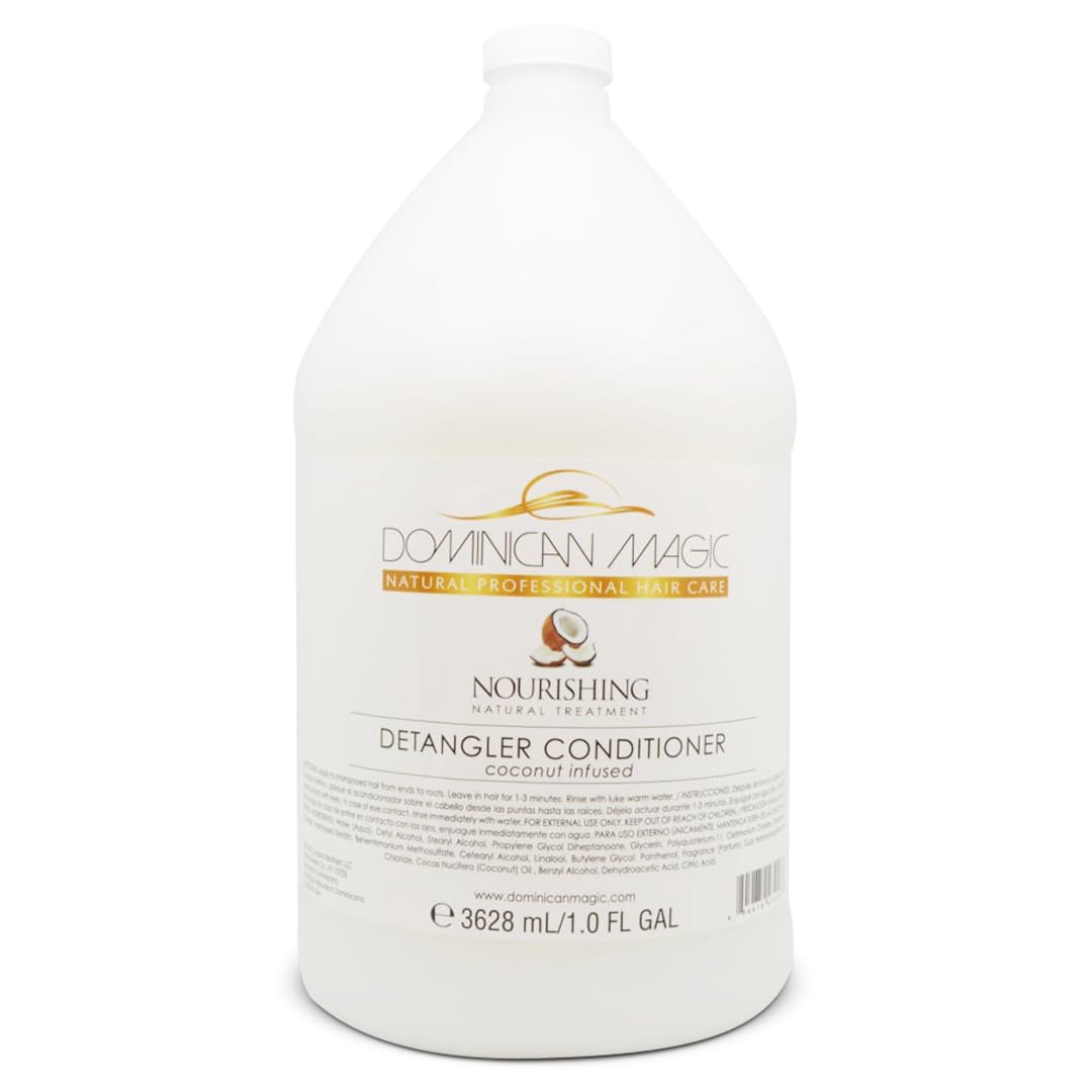 DOMINICAN MAGIC Detangler Coconut Infused Conditioner 3628ml/1Gallan (1 Gallon)
