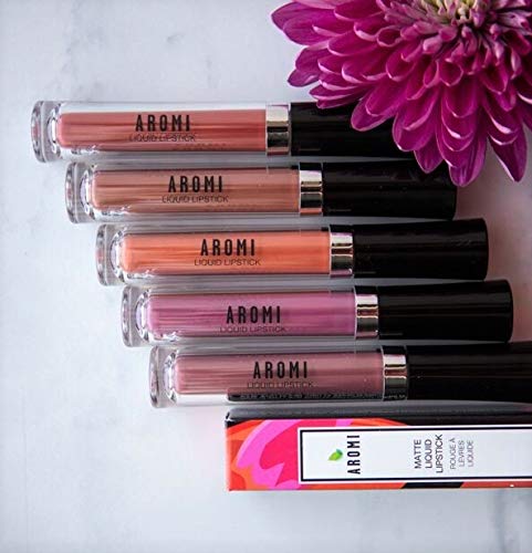 Aromi Medium Pink Matte Liquid Lipstick, Dusty Rose Lip Color, Smudge Proof And Long-Lasting Lipstick, Vegan & Cruelty-Free Beau