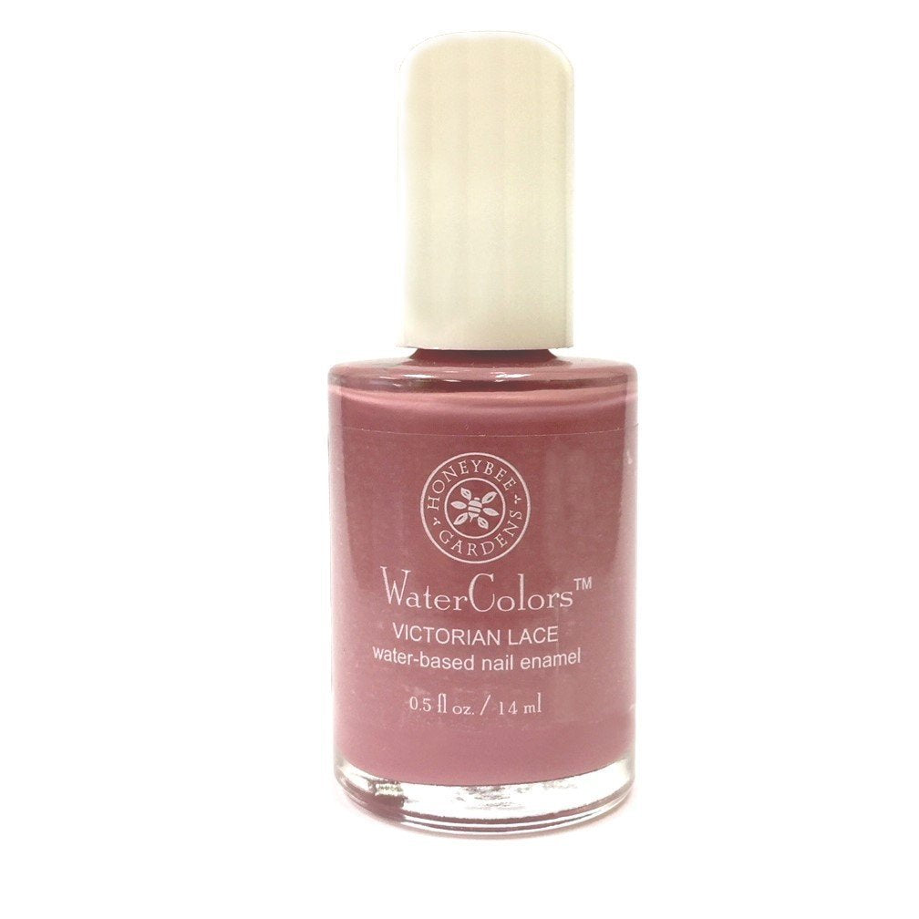 Honeybee Gardens Water-Based Nail Enamel, Victorian Lace, Matte Old Fashioned Rose, Eco-Friendly, Odorless & Vibrant Polish, 0.5