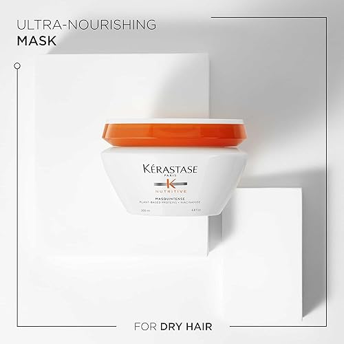 KERASTASE Nutritive Masquintense Hair Mask  Deeply Nourishes & conditions  With Plant-Based Proteins & Niacinamide  For Fine to