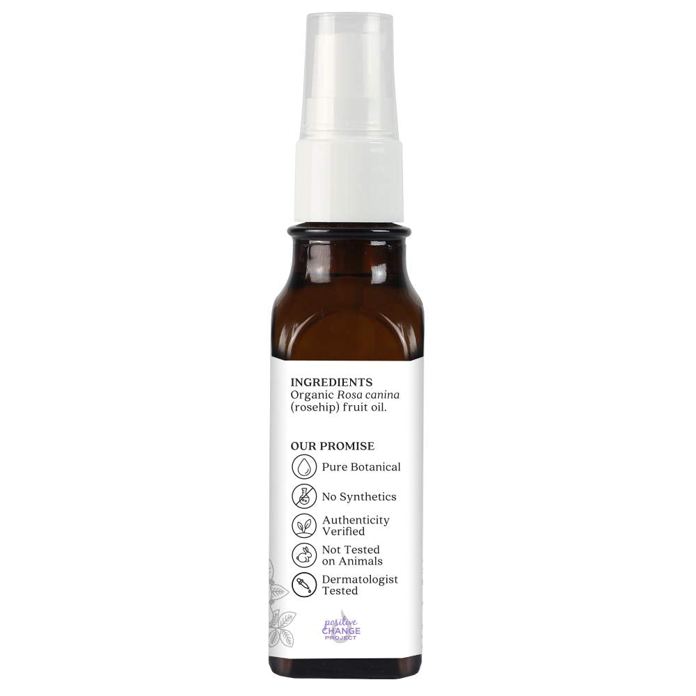 Aura Cacia - Organic Rosehip Oil | Certified Organic & Non-Gmo Project Verified Skin Care | 1 Fl. Oz.