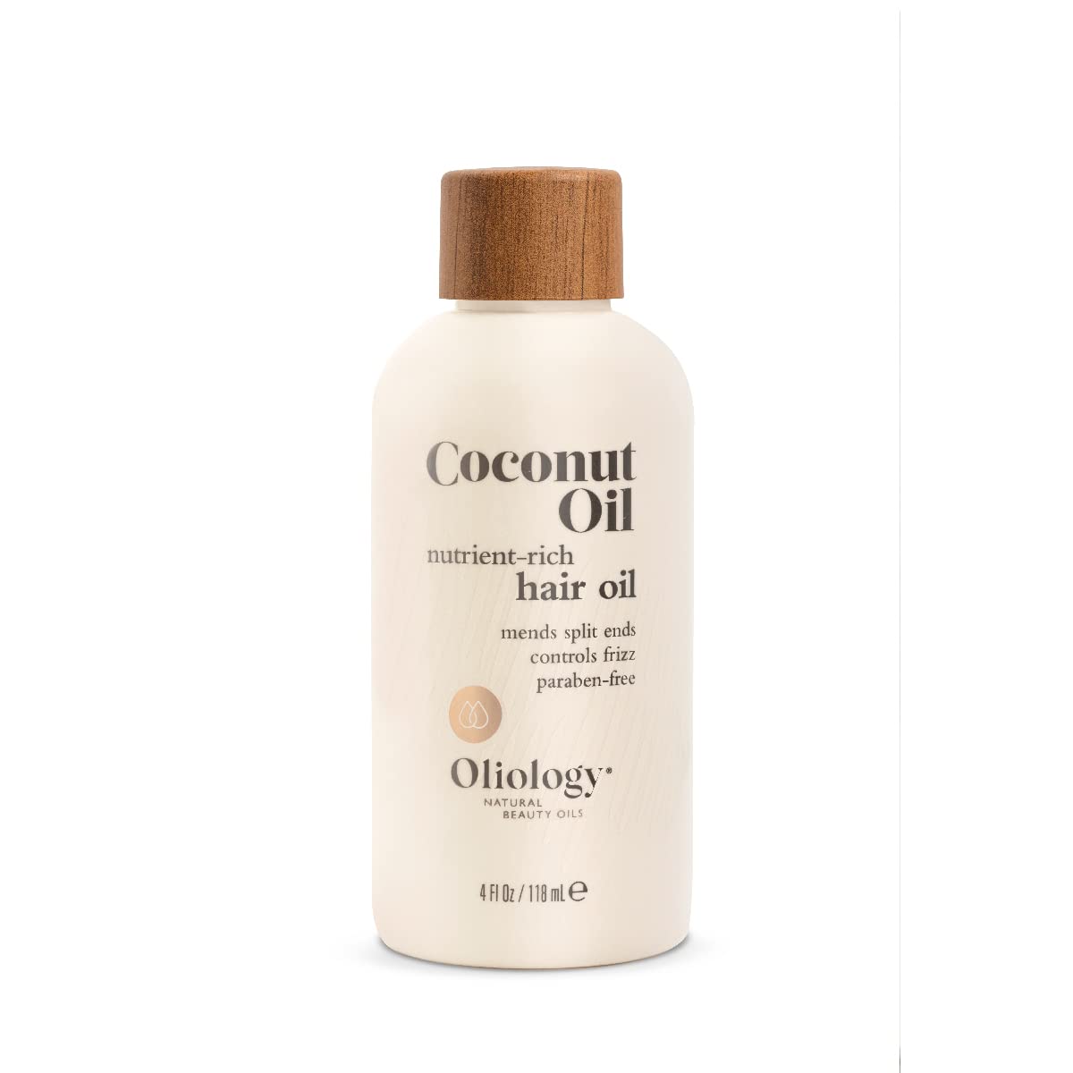 Oliology Coconut Hair Oil - Meds Split Ends, Controls Frizz, Hydrates & Softens - Lightweight Formula Helps Repair Distressed Ha