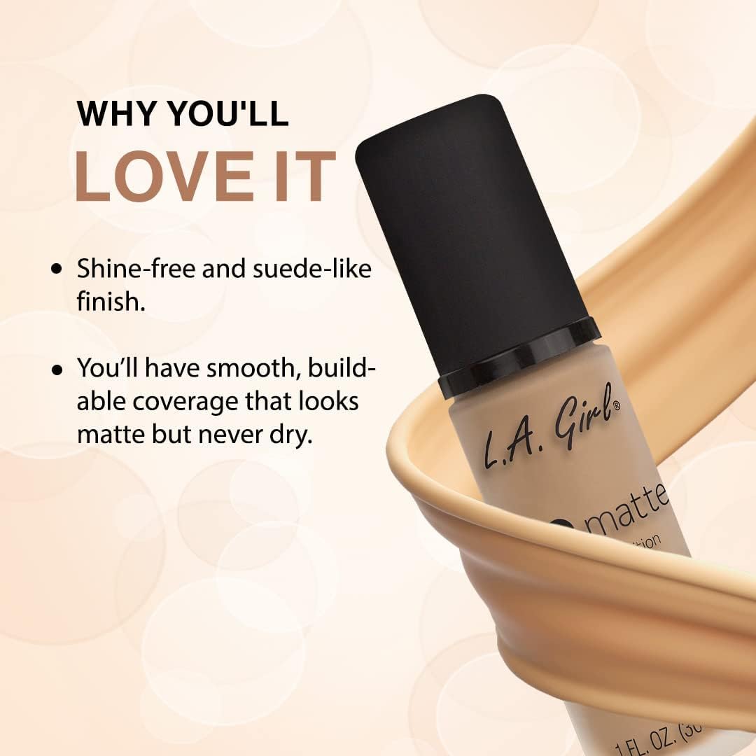 L.A. Girl Pro Matte Foundation, Bisque Glm672