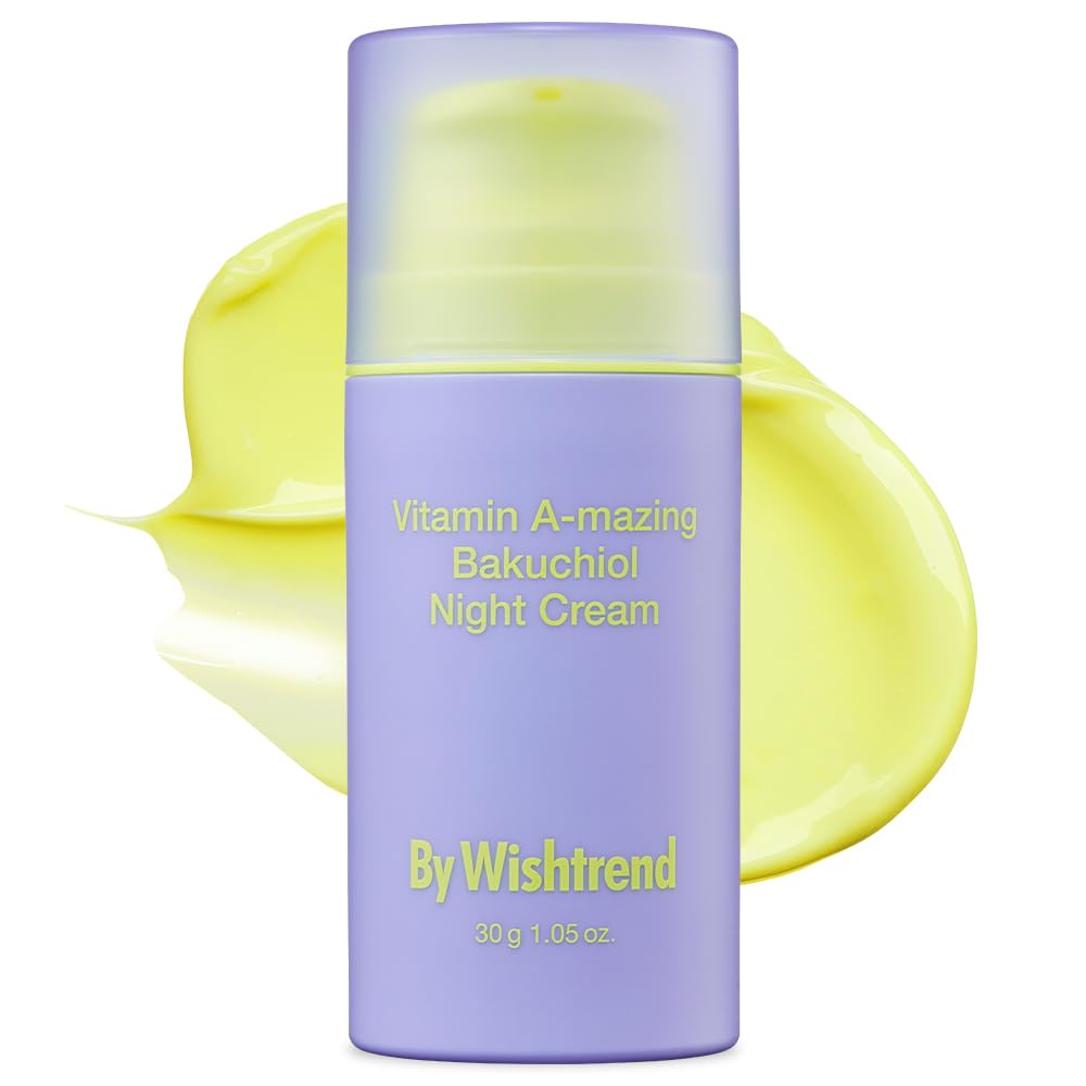 BY WISHTREND] Vitamin A-mazing Bakuchiol Retinal Night Cream, Korean Retinol Alternative, Slow Aging, Skin Smoothing, Pore Refin
