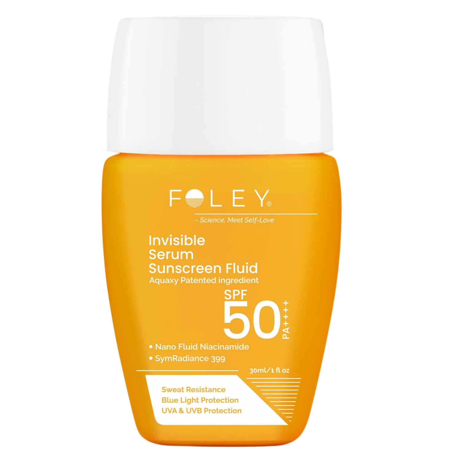 Foley Invisible Sunscreen Fluid Spf 50 Pa++++, 30Ml | For Indian Skin | Lightweight, FastAbsorbing | No White Cast | Daily Uv P