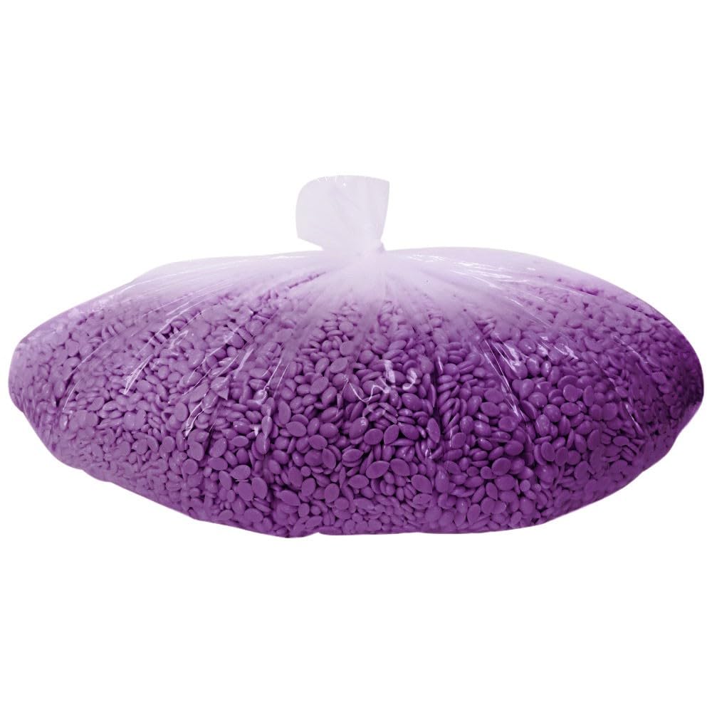 Waxness Film Hard Wax Beads Plum 22 lb (10 kg)  Stripless Professional Hard Wax Bulk Size for Face & Body, Salon Use  Made in 