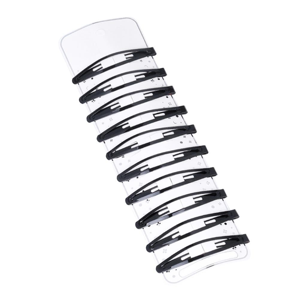 Black Metal No Slip Hair Clips, Barrettes and Hairpins for Girls and Women