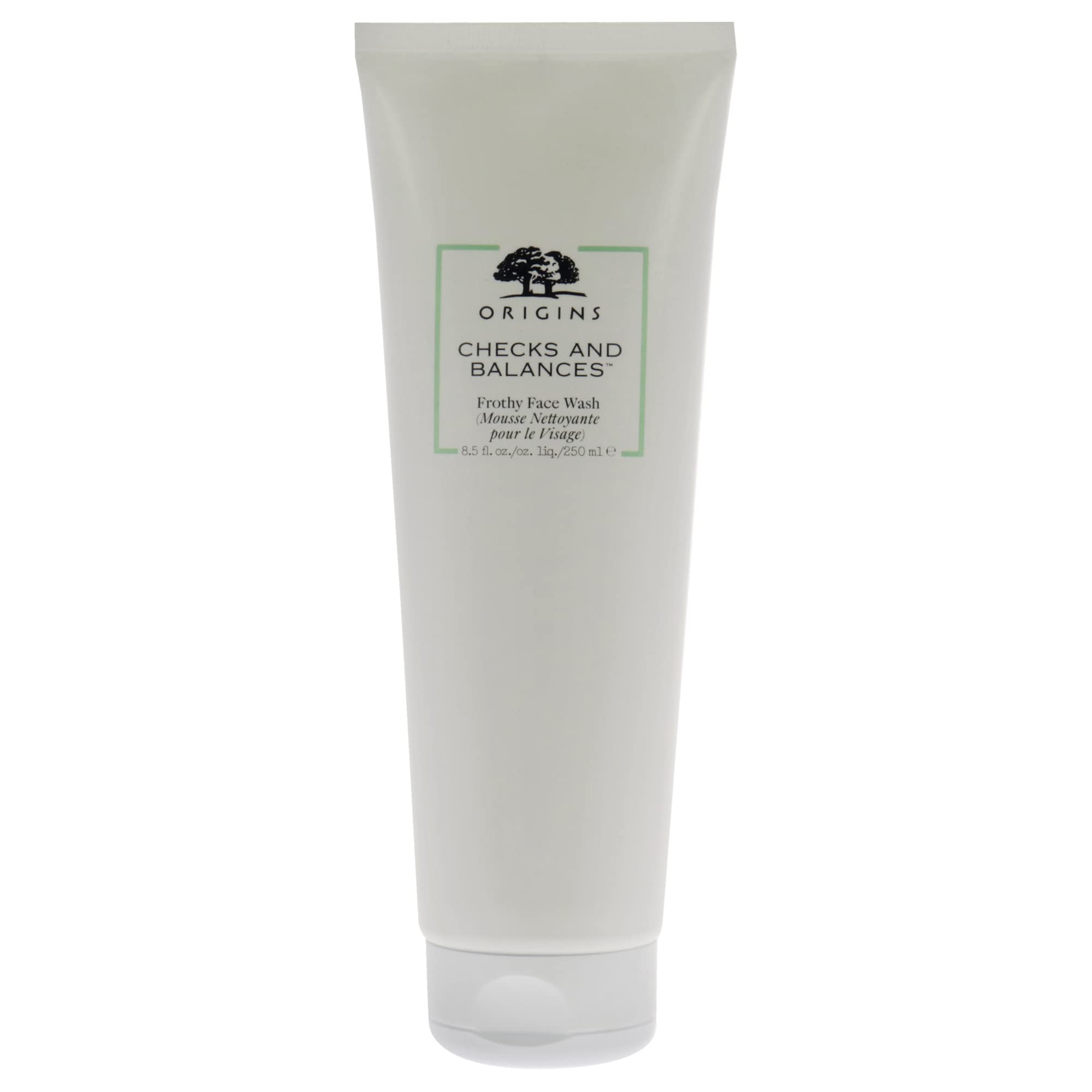 Origins Checks and Balances Frothy Face Wash Cleanser, 8.5 oz, Unisex, Gentle Foaming Cleanser