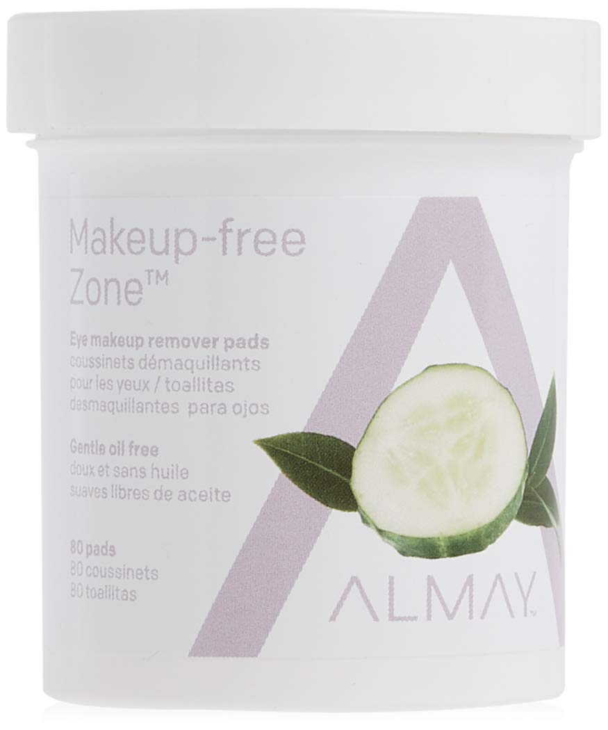 Almay Oil Free Gentle Eye Makeup Remover Pads , Oil Free Micellar, Hypoallergenic, Cruelty Free, Fragrance Free, Ophthalmologist