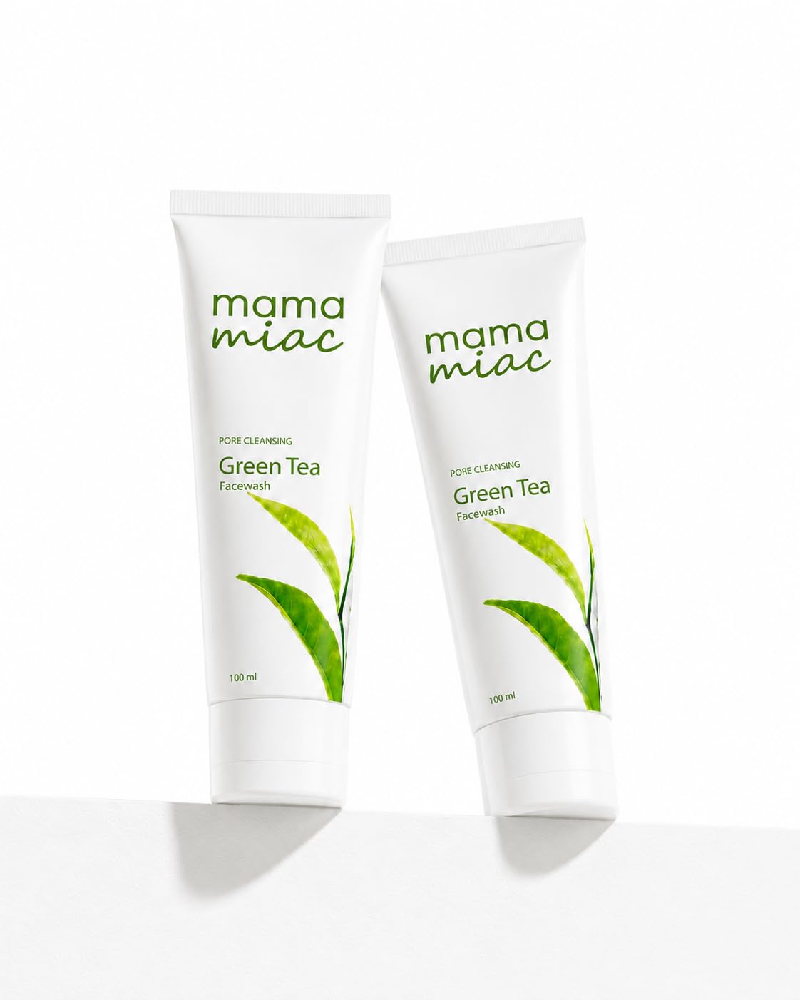 Mamamiac Facewash Green Tea Deep Cleansing  100Ml (Pack Of 2) | For All Skin Types, Oil Control, Bright & Clear Skin