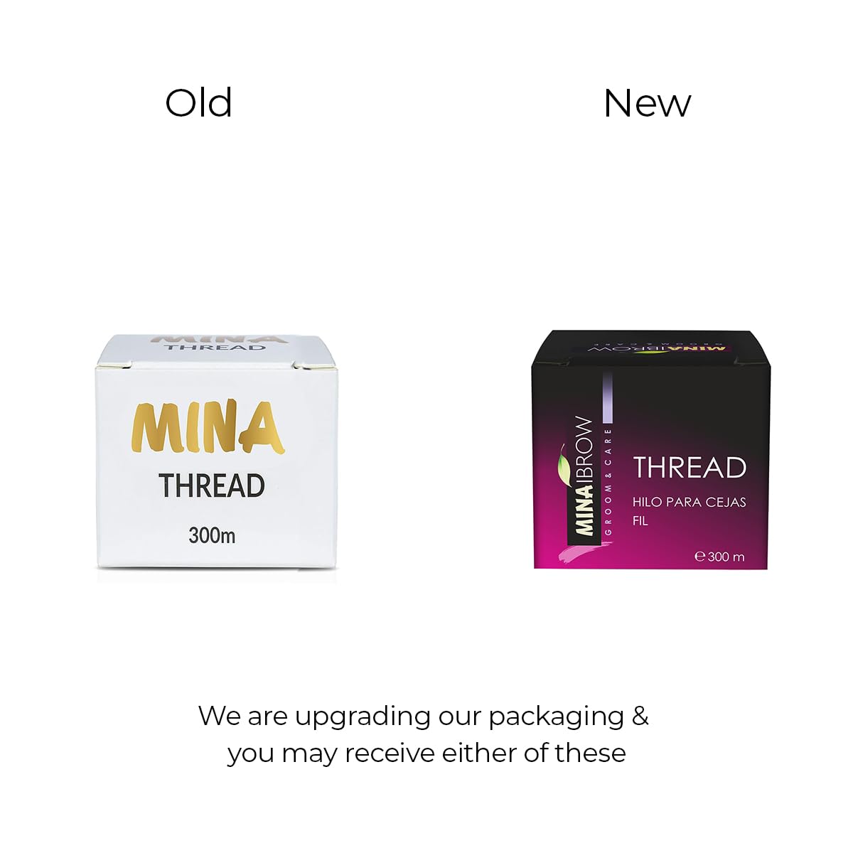 Mina Thread 1 Spool X 300M | Eyebrow Threading Thread | Organic Cotton Thread Pack Of 6