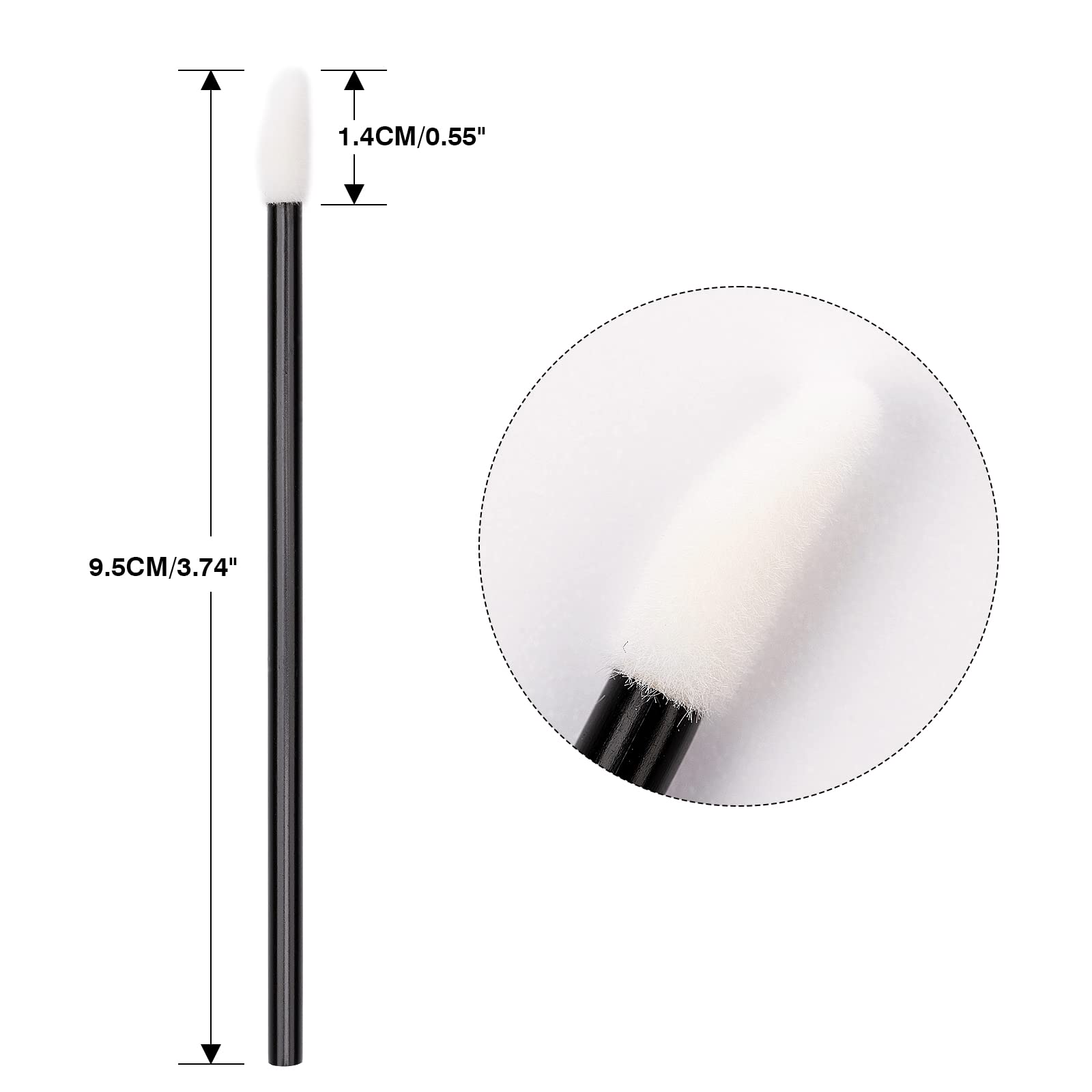 G2Plus 100Pcs Lip Gloss Applicators, Disposable Lip Brushes Lip Gloss Applicators Lipstick Gloss Wands Applicator Perfect Makeup