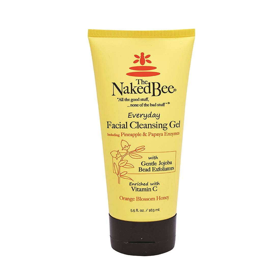 The Naked Bee Gel Cleanser Facial Wash (5.5 oz) Hydrating & Moisturizing - Daily Gel Cleanser Face Wash for All Skin Type with O
