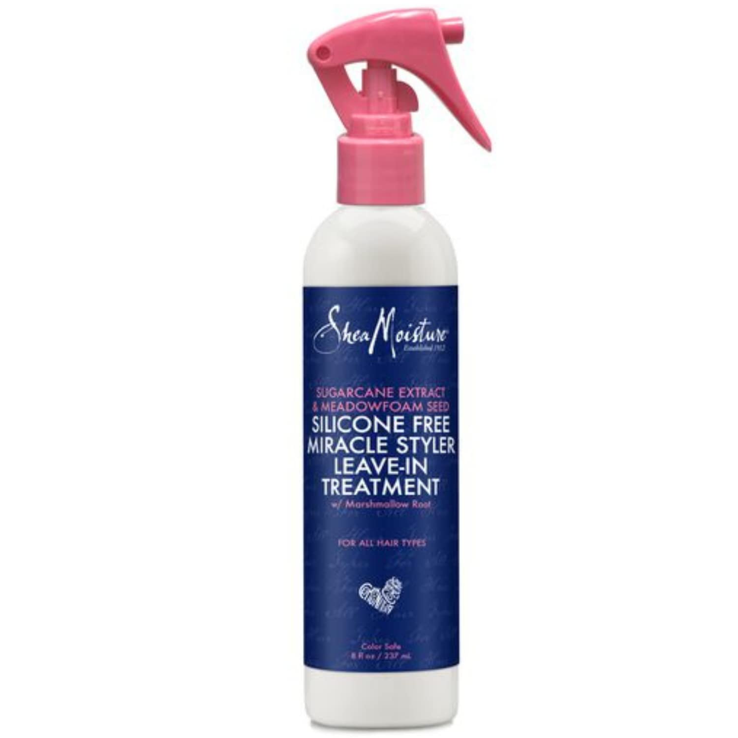 Shea Moisture Silicone Free Miracle Styler Leave In Conditioner Spray with Sugarcane Extract and Meadowfoam Seed, Unisex Leave I
