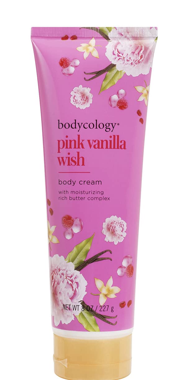 Moisturizing Body Cream, Pink Vanilla Wish, 8 oz (pack of 2)