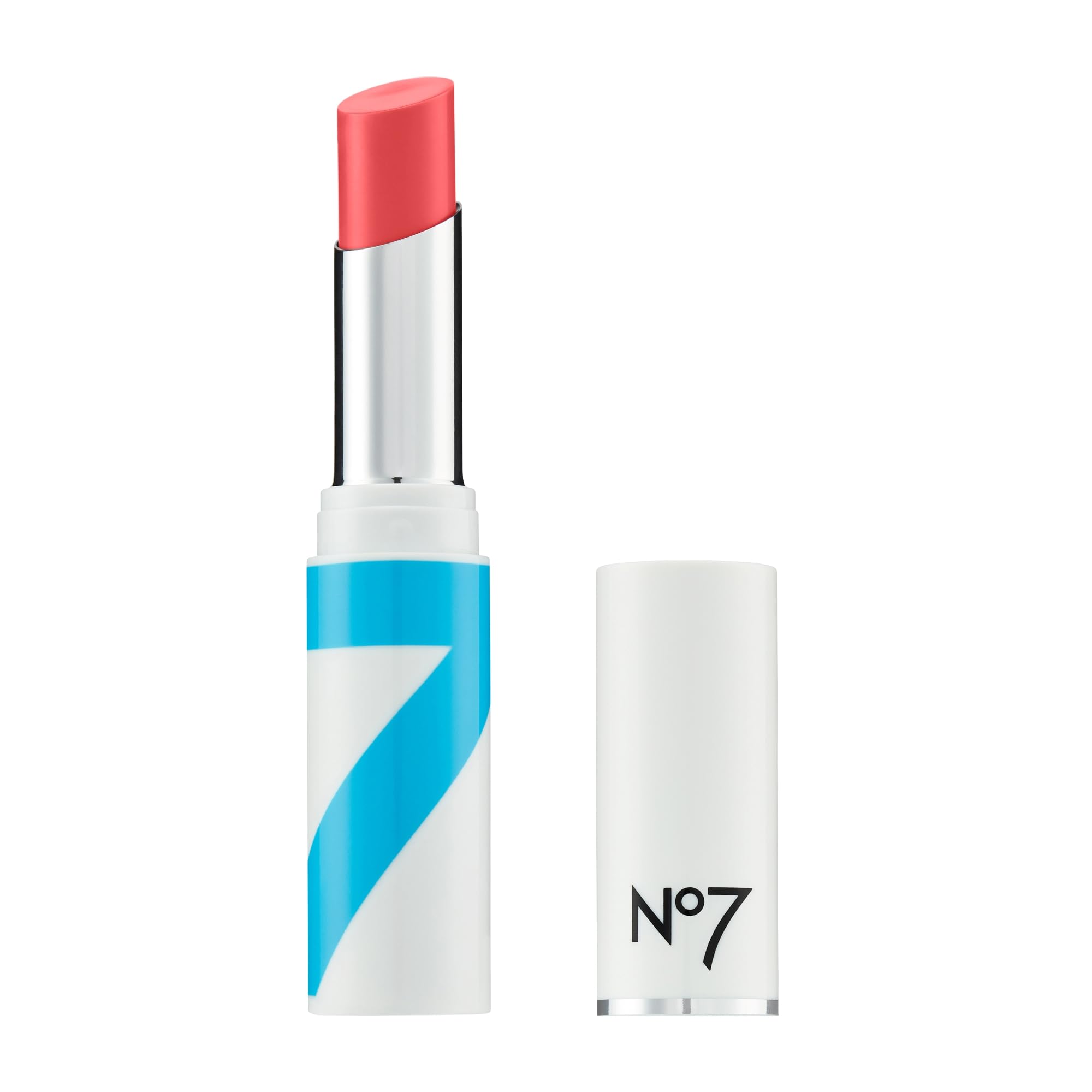 No7 HydraLuminous Lip Balm - Coral - Tinted Lip Balm with Hydrating Hyaluronic Acid - Lip Moisturizer with Sheer Color for Subtl
